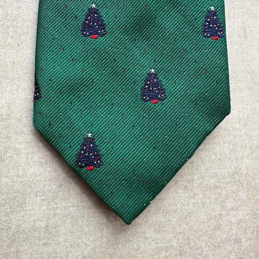 Robert Talbott Green Repp Christmas Tie